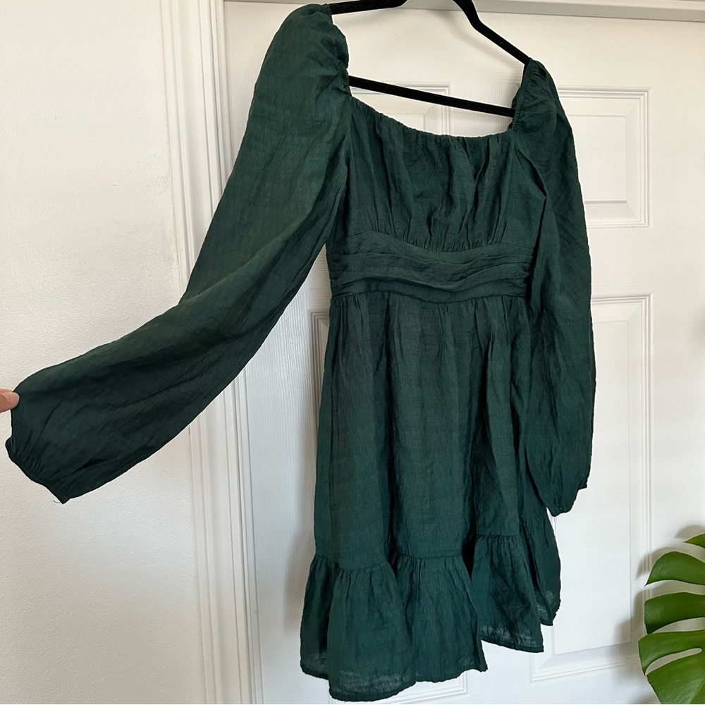 Lovely Day Hunter Green Dress - Picture 2 of 8